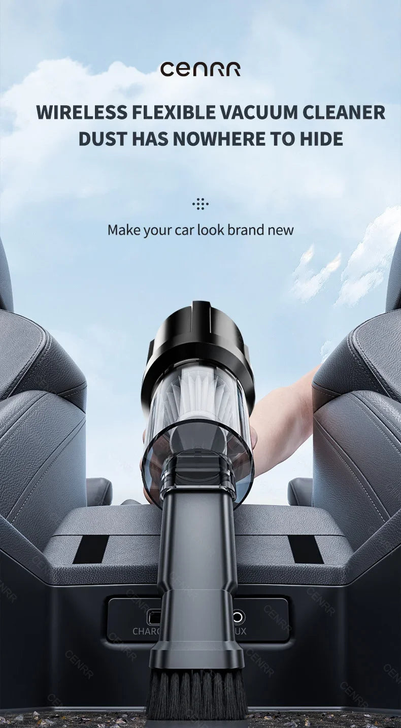 Cordless Handheld Car Vacuum Cleaner & Mini Blower