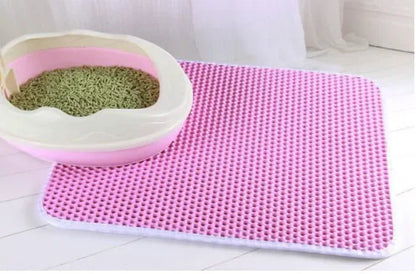 Double-Layer Honeycomb Cat Litter Mat