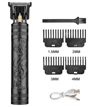 USB Fast Charging Hair Trimmer Portable Cordless Shaver Barber Electric Hair Cutting Machine Vintage Hair Clipper For Hairdresse