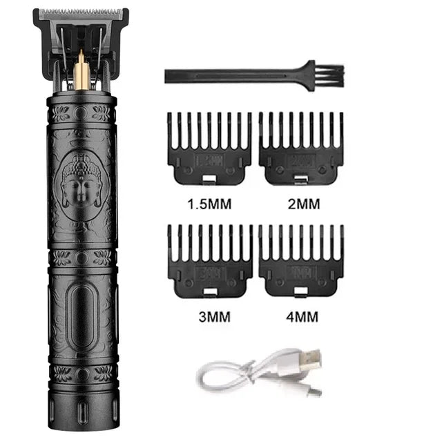 USB Fast Charging Hair Trimmer Portable Cordless Shaver Barber Electric Hair Cutting Machine Vintage Hair Clipper For Hairdresse