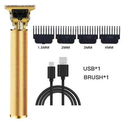 USB Fast Charging Hair Trimmer Portable Cordless Shaver Barber Electric Hair Cutting Machine Vintage Hair Clipper For Hairdresse