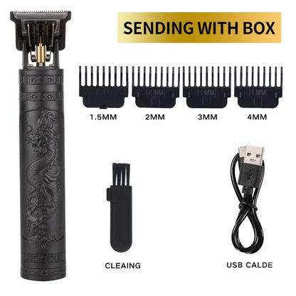 USB Fast Charging Hair Trimmer Portable Cordless Shaver Barber Electric Hair Cutting Machine Vintage Hair Clipper For Hairdresse