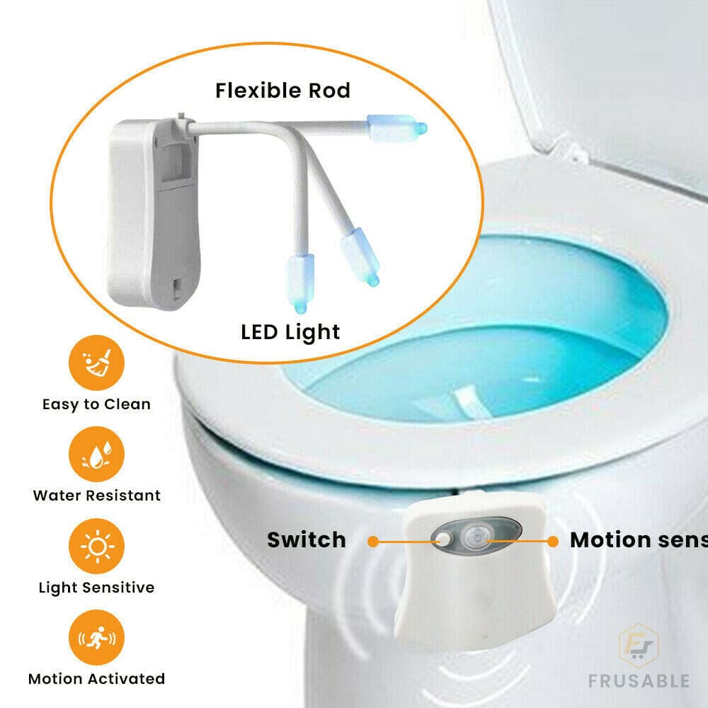 Motion Sensor Toilet Bowl LED Light