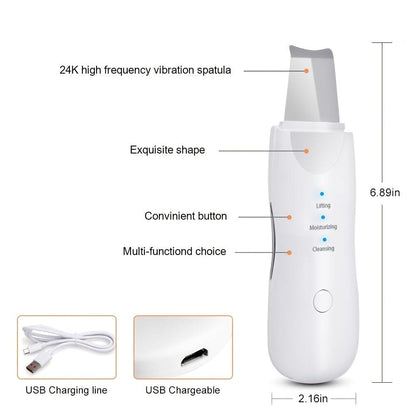 GlowWave Ultrasonic Skin Scrubber: Reveal Your Radiance