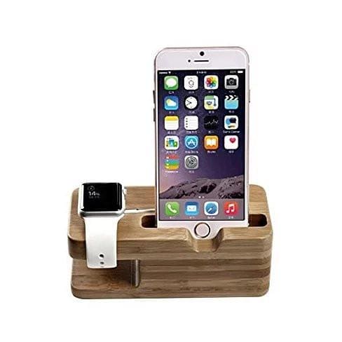 NatureCraft Phone Dock: Wooden Charging and Display Stand