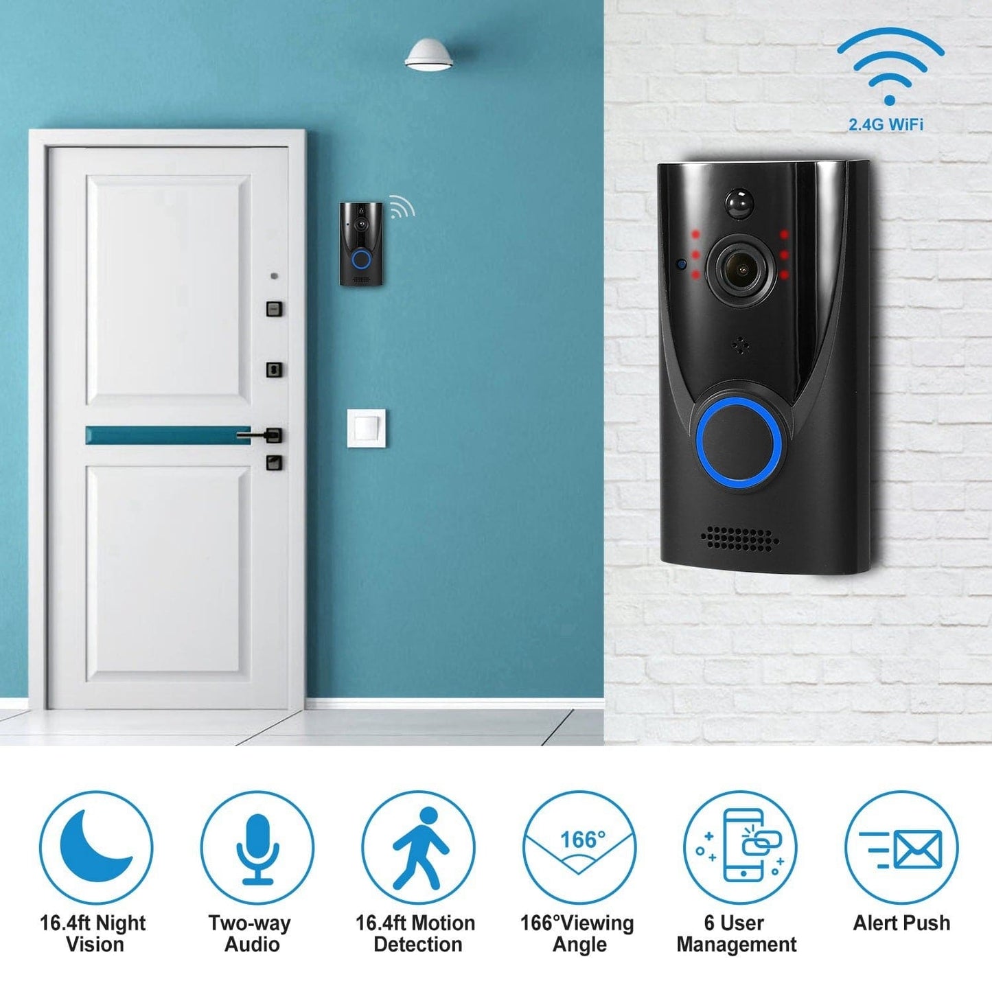 VisiLink WiFi Video Doorbell: Connect, See, and Secure