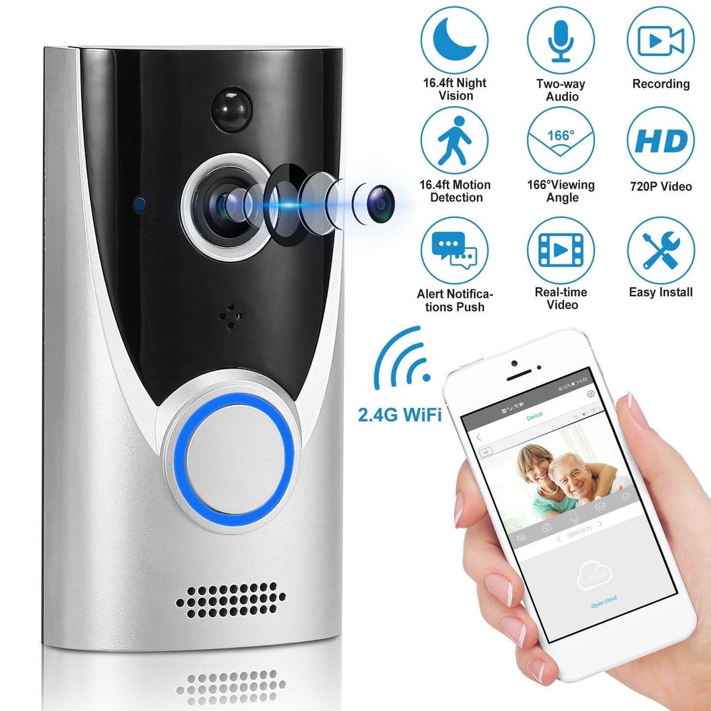 VisiLink WiFi Video Doorbell: Connect, See, and Secure